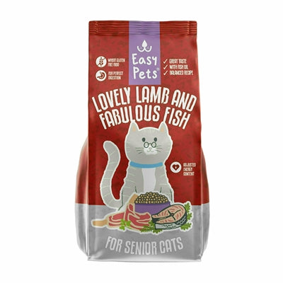 Easypets Lovely lamb & fabulous fish senior kattenvoer Top Merken Winkel